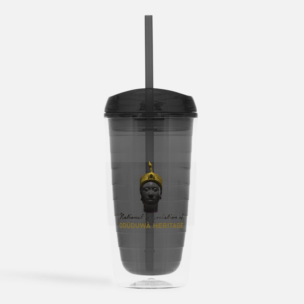 NAOOH's Double-Wall Tumbler with Straw – 16 oz.